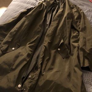 Olive Green Rain Coat